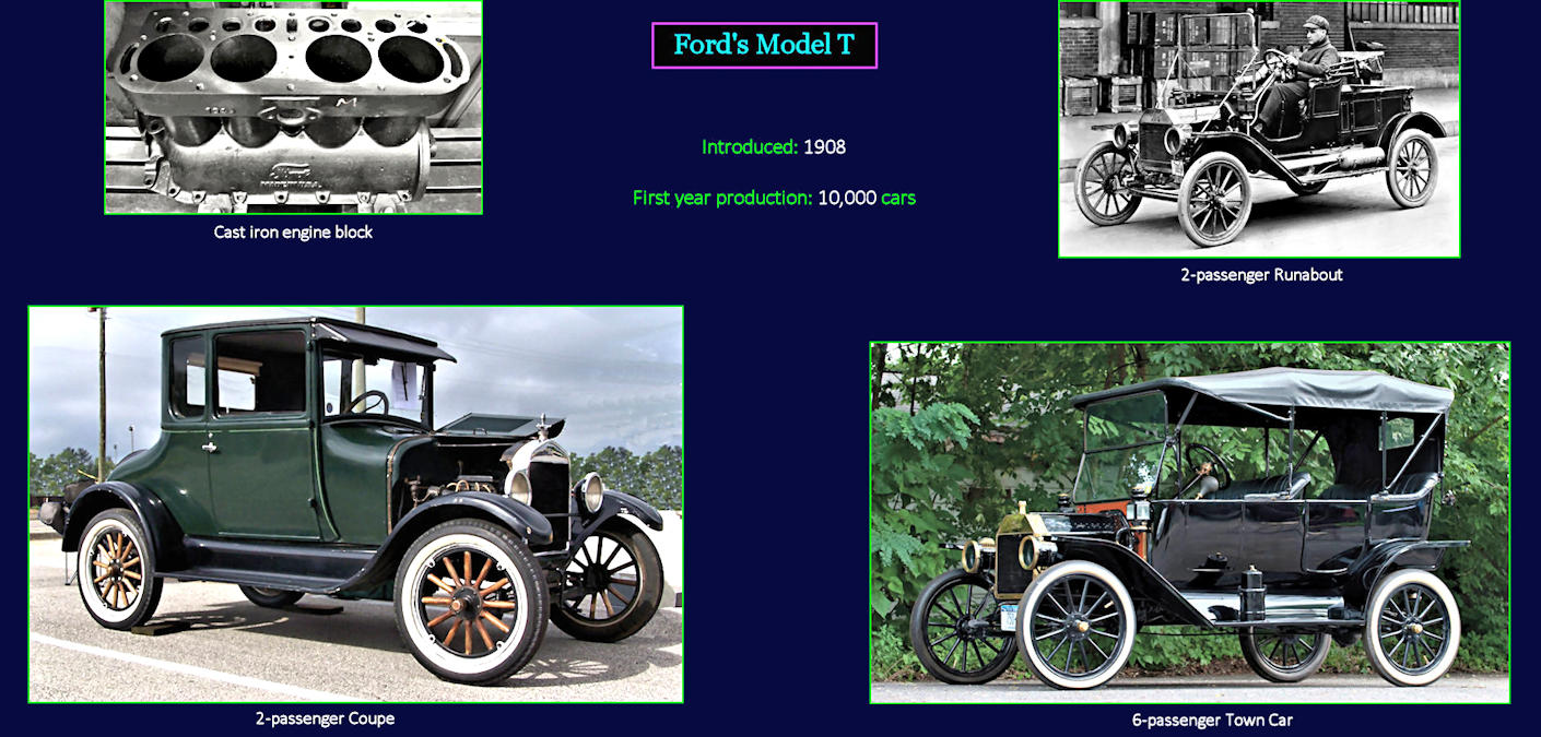 Model T Ford, 1910